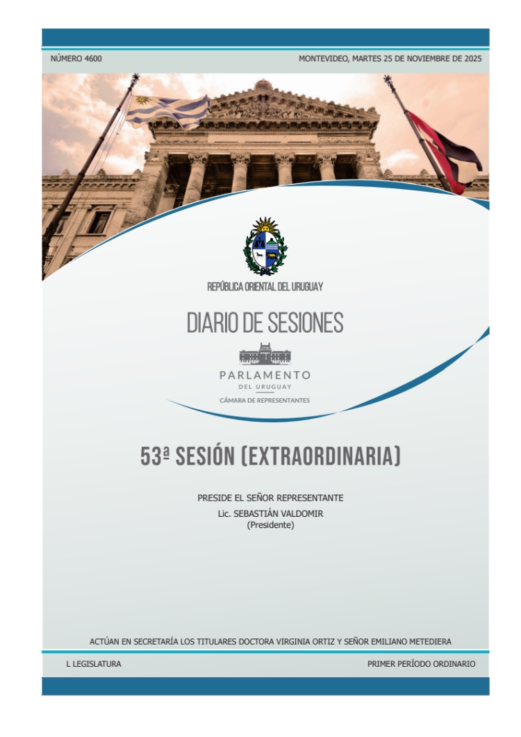DIARIO DE SESIONES DE LA CAMARA DE REPRESENTANTES del 25/11/2025